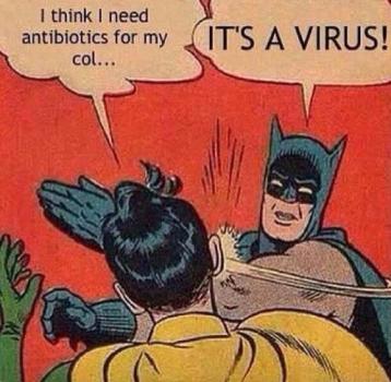 batman doesn't like antibiotics being overused
